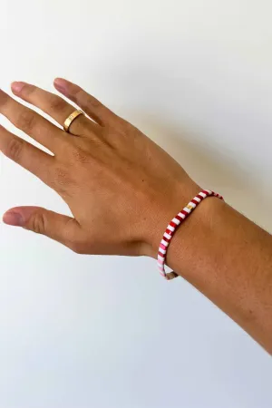 Tile  Bracelet | White,Pink, Red Combo