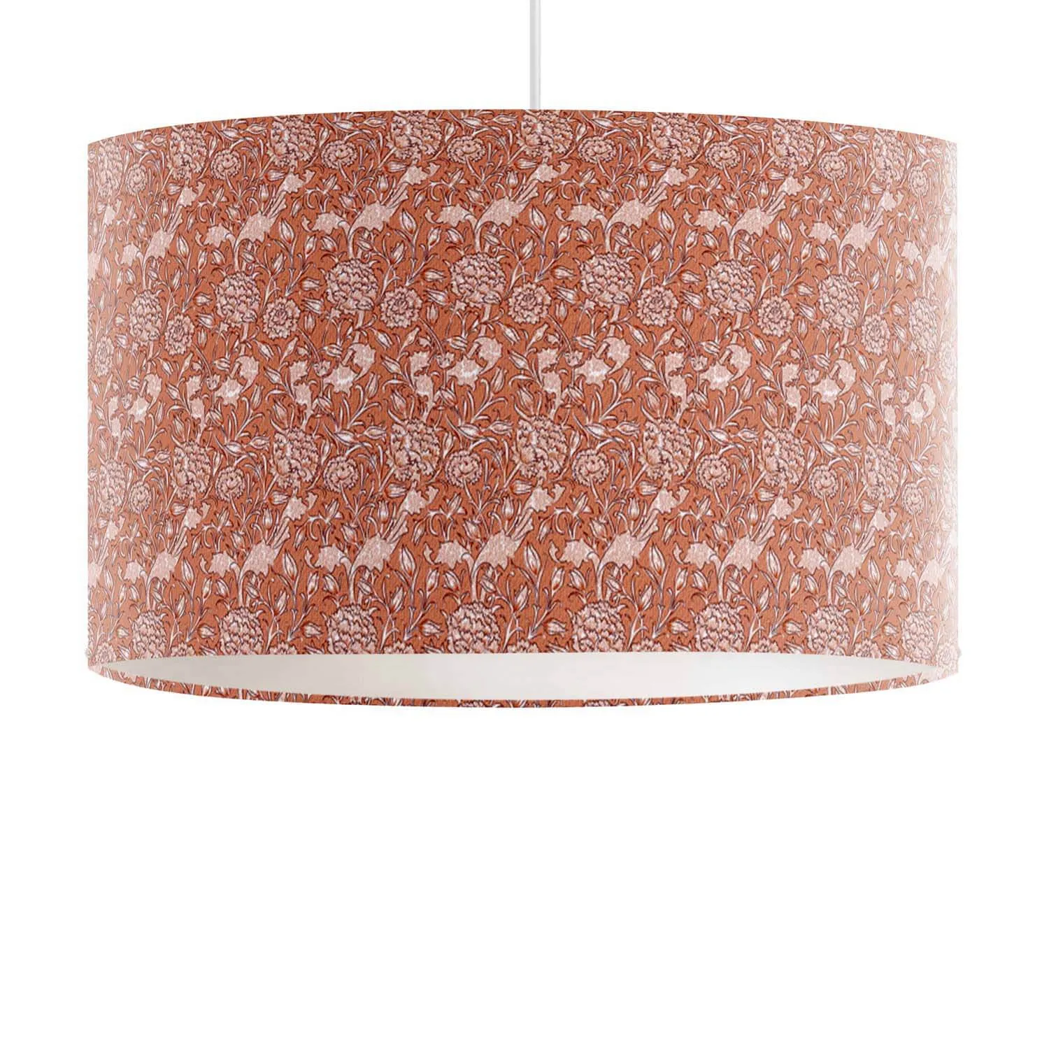 Tulip Dark Peach Fuzz - William Morris Lampshade