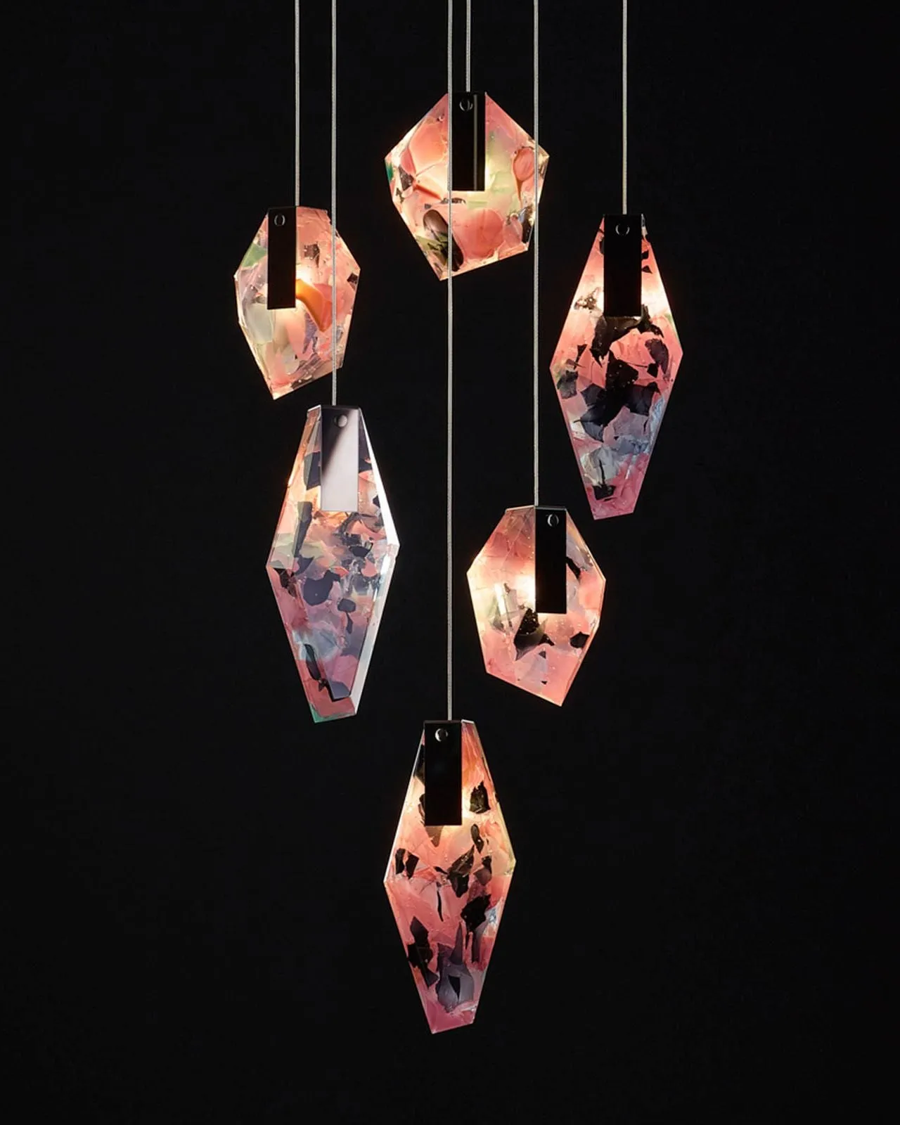 Up-Cycled Glass Shard Singular Pendant | Fragments