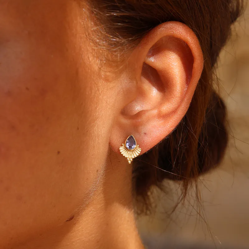 VENUS IOLITE EARRINGS