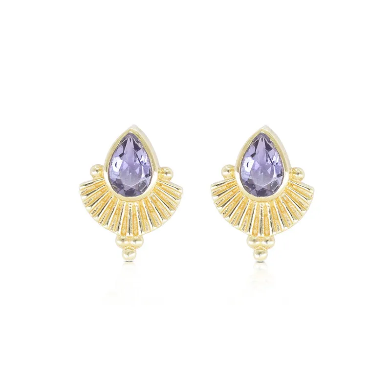 VENUS IOLITE EARRINGS