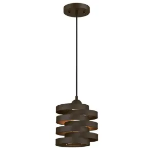 Westinghouse 6369300 One Light Mini Pendant - Oil Rubbed Bronze Finish - Clear Glass