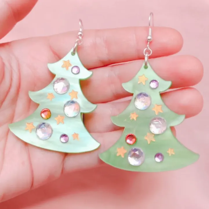 Xmas Tree Earrings